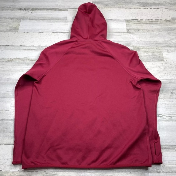 Nike Red Hoodie with Orange Logo - Picture 3 of 5